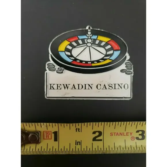 Vintage Kewadin Casino Sault Ste. Marie, MI Souvenir Magnet Rare New Collector - Picture 2 of 3